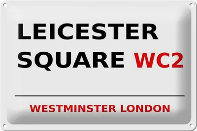 Produktbild von Blechschild London 30x20cm Westminster Leicester Square WC2