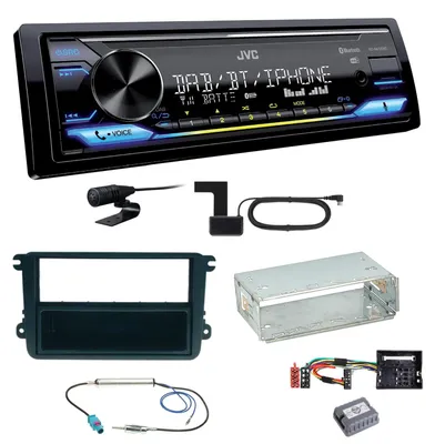 Produktbild von JVC KD-X472DBT Digitalradio USB Einbauset für Golf 5 6 Passat 3C CC B7 Touran