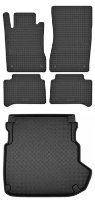 Obrázok produktu pre Gumové autokoberce SolidTread + vaňa kufra pre: Mercedes-Benz trieda E W211 2002-2009 sedan 5 ks