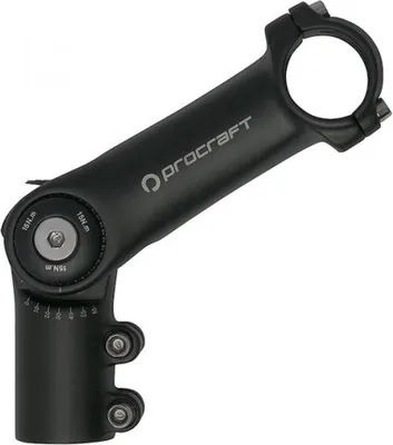 Immagine prodotto di Attacco manubrio Procraft Ahead AL regolabile 0°-60° / 110 mm, nero - Regolabile e...