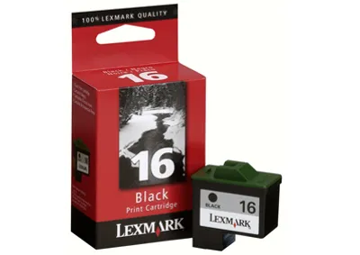 Produktbild von Lexmark 16, Hohe (XL-) Ausbeute, Schwarz, Tinte auf Pigmentbasis, 1 Stück(e)