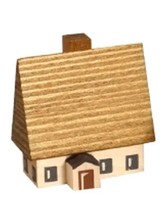 Obrázok produktu pre Miniatúrny domček Krušnohorský domček prírodný výška 4 cm NOVINKA