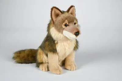 Produktbild von Kojote Kuscheltier Wolf sitzend 40 cm