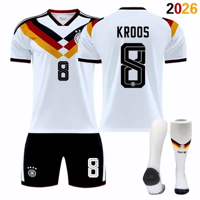 Immagine prodotto di #8 KROOS Maglia da calcio della Germania per i Mondiali 2026, per bambini e adulti. TAGLIA:XXL