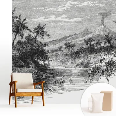 Obrázok produktu pre Samolepiaca fototapeta – 250 x 250 cm – tapeta – nástenná tapeta – nástenné obrazy – samolepiaca fólia – dekoratívna fólia – tapetová fólia – stena – dekorácia – obývacia izba – exotická panoráma
