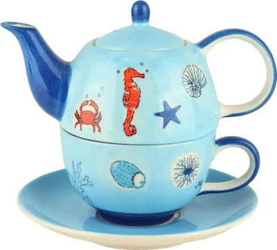 Produktbild von Mila Keramik Tee-Set Tea for One Save the Ocean