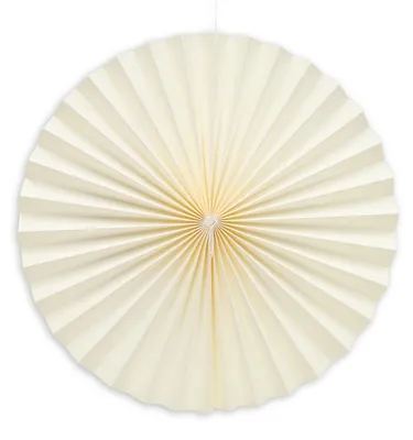 Produktbild von Papierfächer Hänger Weiß 29 cm Wabenfächer Rosette Hängedeko Party