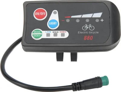 Zdjęcie produktu dla Wyświetlacz roweru elektrycznego ABS Lekki miernik LED z wodoodporną wtyczką do modyfikacji 36V