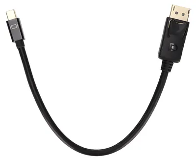 Image de Câble 4K Mini DP mâle vers DP, résolution 2560 x 1600, synchronisation audio-vidéo, transmission 3D, câble DP vers DP pour ordinateur portable
