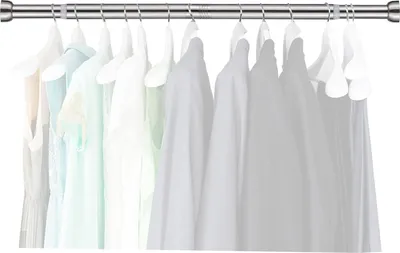 Produktbild von Ausziehbare Kleiderstange - Silber - 35-60 cm - Edelstahl