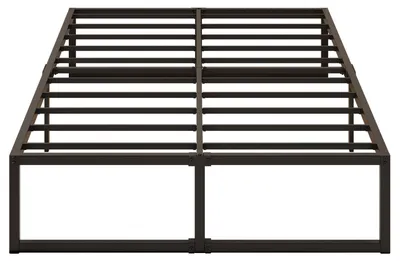 Imagen del producto de Cama doble de metal, con somier, de 120 x 200 cm, con una altura de 41 cm, ideal para dormitorios