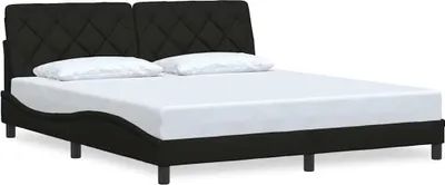 Obrázek produktu pro vidaXL Rám postele bez matrace černý 180x200 cm látka