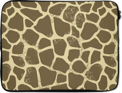 Produktbild von MuchoWow® Laptop Hülle 15 Zoll Muster - Giraffe - Fell Laptoptasche - Laptoptasche - Sleeve - Rundum-Schutz