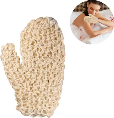 Produktbild von Bade-Massagehandschuhe, Sisal, Grobstrick, ca. 20X 16 cm, 1er Pack