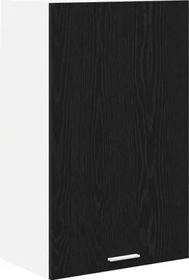 Immagine prodotto di vidaXL Armadio a muro con anta in rovere nero e bianco 50 x 31 x 80 cm