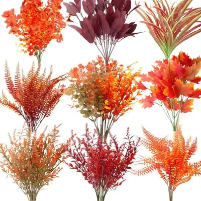 Image de Fleurs d'automne artificielles lumineuses pour la décoration intérieure et extérieure