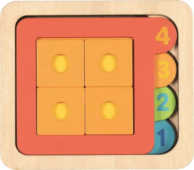 Produktbild von GOKI Multilayer-Puzzle Formen und Zählen