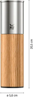 Produktbild von WMF Nature Pro Gewürzmühle helles Holz Edelstahl