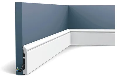 Produktbild von Orac Decor SX173 AXXENT CONTOUR Sockelleiste Zierleiste Wandleiste 2 m