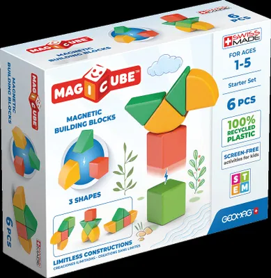 Zdjęcie produktu dla Geomag MagiCube 3 Shapes Recycled Starter Set, 1 lat(a), 6 szt.