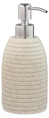 Image de relaxdays Distributeur de savon 10031053_778 beige Polyrésine 300,0 ml