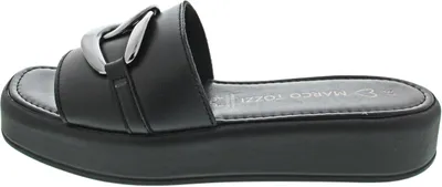 Produktbild von MARCO TOZZI Damen Pantolette, Keilabsatz, aus hochwertigem Leder, ideal für Busi