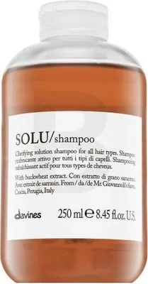 Produktbild von Davines Solu Shampoo, 250 ml, Shampoo, Professionell, Frauen, Alle Haare, Klärend, Glanz, Weichmachend