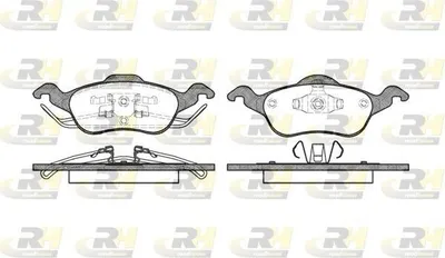 Produktbild von ROADHOUSE Bremsbeläge Satz Vorne Bremsklötze für FORD FOCUS (DAW, DBW) 2691.00