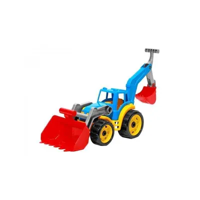 Obrázok produktu pre Traktor/nakladač/bager s 2 lyžicami, 2 farby Teddies