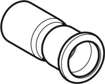 Produktbild von Geberit 82346, Schlauchanschluss, Edelstahl