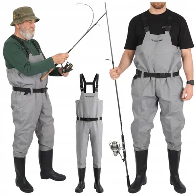 Produktbild von Wathosen, Angelstiefel, Gummistiefel, wasserdichte Hosenstiefel, Hosenträger 45