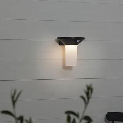 Produktbild von LED-Solar-Wandleuchte'Valta' mit Bewegungssensor