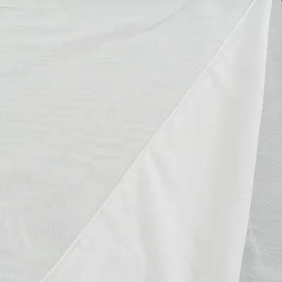 Produktbild von Gardinenstoff Stores Voile uni weiß transparent 2,6m Höhe