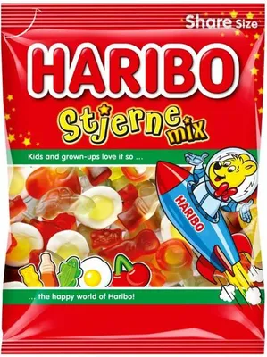 Produktbild von Haribo Stjerne Mix 375g