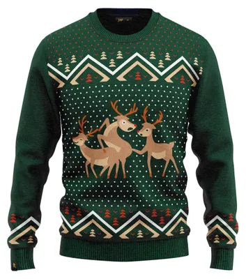 Immagine prodotto di Maglione natalizio - Divertente maglione "brutto" con renna - Taglia M - 541