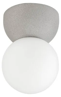 Produktbild von Nova Luce Deckenleuchte Zero G9 Grau Opal Glas Beton Ø8cm 9577015