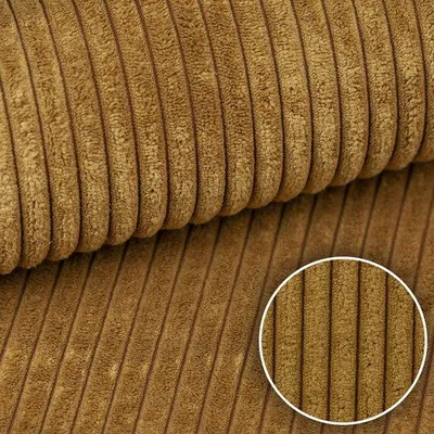 Produktbild von Heko Panelen Murano corduroy look meubelstof 100 x 142 cm honingfarben slijtvast