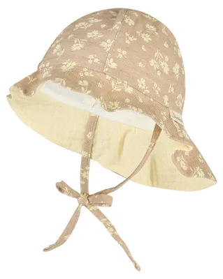 Produktbild von Sterntaler Sonnenhut blumig mit Nackenschutz, Bindeband und Größenregulierung