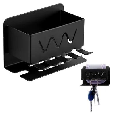 Produktbild von Wandhalterung für Zahnbürsten, Halter für elektrische Zahnbürsten, Badezimmer Organizer, Bohrfreier Selbstkleber, Mit einem Fach und 4 + 2 Fächern für Zahnbürsten