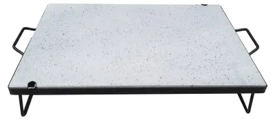 Immagine prodotto di piastra in pietra lavica c/piedi 40x50x2 cm
