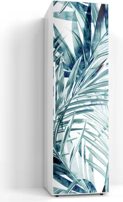 Produktbild von DEQORI Magnetmatte Kühlschrank beschreibbar 60x200 cm 'Palmenflüstern' Magnetfolie
