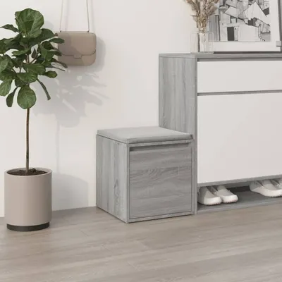 Produktbild von HOMMIE Schubladenbox Grau Sonoma 40,5x40x40cm Holzwerkstoff NEU154085 - Kommoden