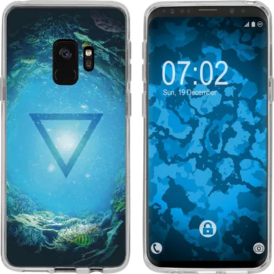 Produktbild von PhoneNatic Case kompatibel mit Samsung Galaxy S9 Silikon-Hülle Element Wasser M4
