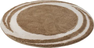 Produktbild von Kleine Wolke Badteppich MYSTIC Taupe 100 cm rund