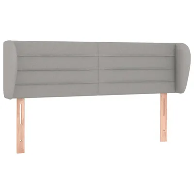 Produktbild von vidaXL Kopfteil mit Ohren Hellgrau 147x23x78/88 cm Stoff