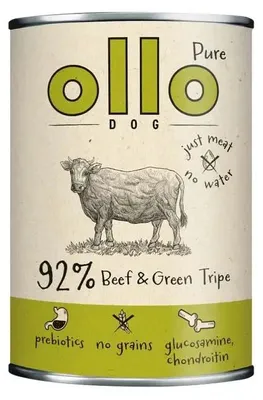 Obrázek produktu pro OLLO Pure Beef and Green Tripe - mokrá krmiva pro psy - 400 g