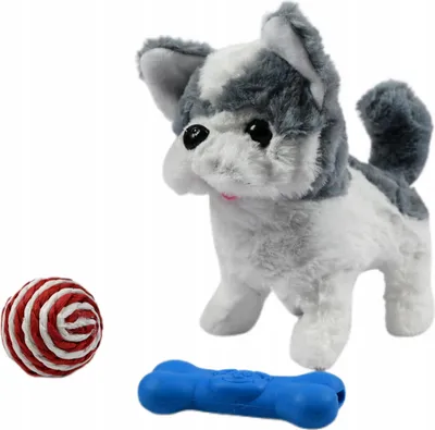Produktbild von Interaktiver Hund Plüschtier - Läuft Bellt & Wedelt - Elektronischer Welpe Spielzeug