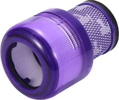 A close-up shot of a vacuum cleaner filter.