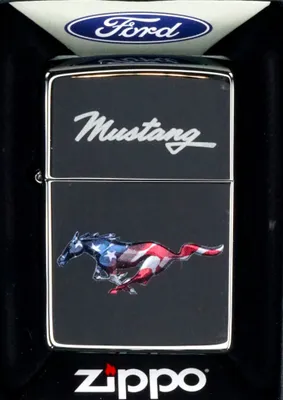 Obrázok produktu pre Zapalovac Zippo 60004523 Ford Mustang lesteny chrom color laser