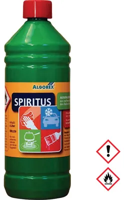 Produktbild von Brennspiritus 1l Flasche ALGOREX